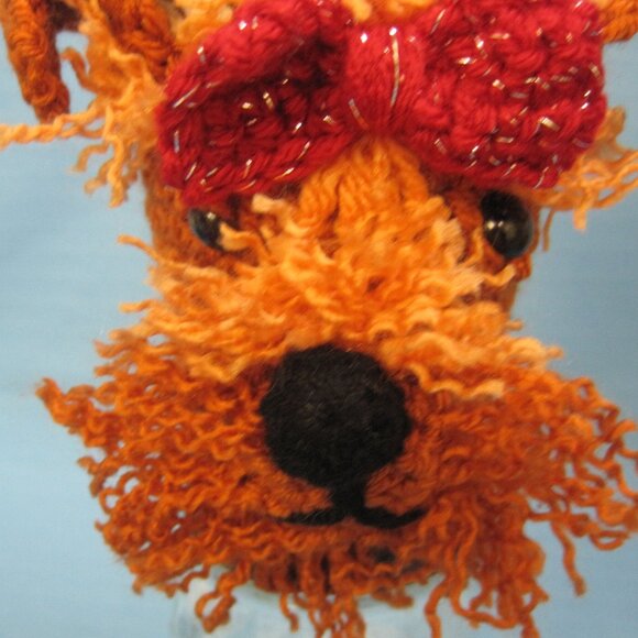 Yorkie Yorkshire Terrier RED Crochet Handmade Cup Cozy Holder  Handmade Figurine - Picture 5 of 6